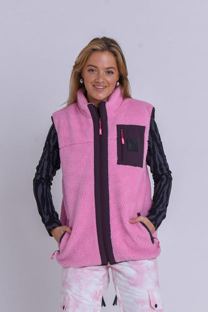 Method Sherpa Vest Dusky Pink - Women's - OOSC Clothing