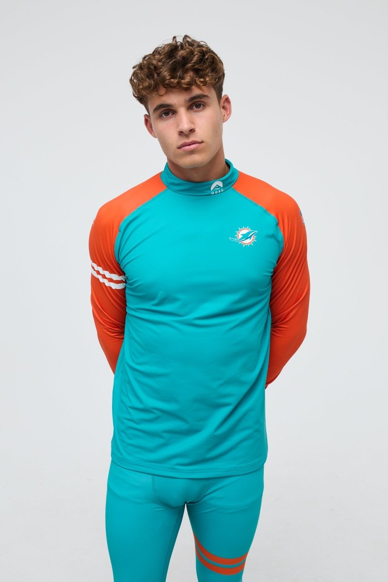 Miami Dolphins - OOSC X NFL Baselayer Top Men's - OOSC Clothing