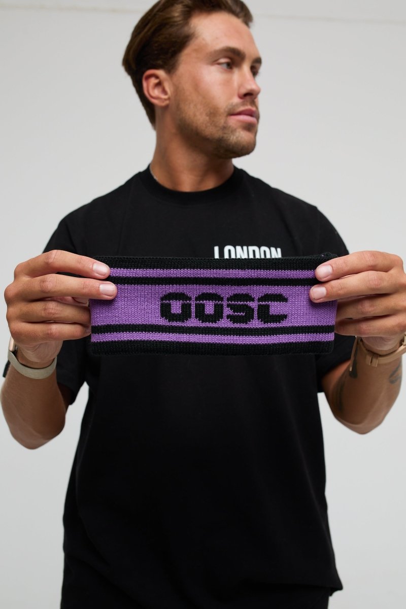 OOSC Après Headband - Black and Purple - OOSC Clothing