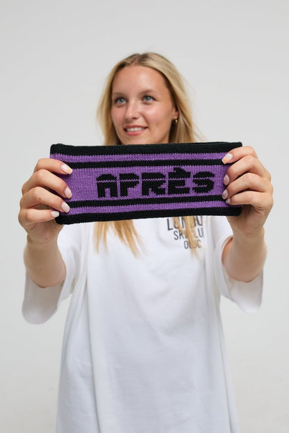 OOSC Après Headband - Black and Purple - OOSC Clothing