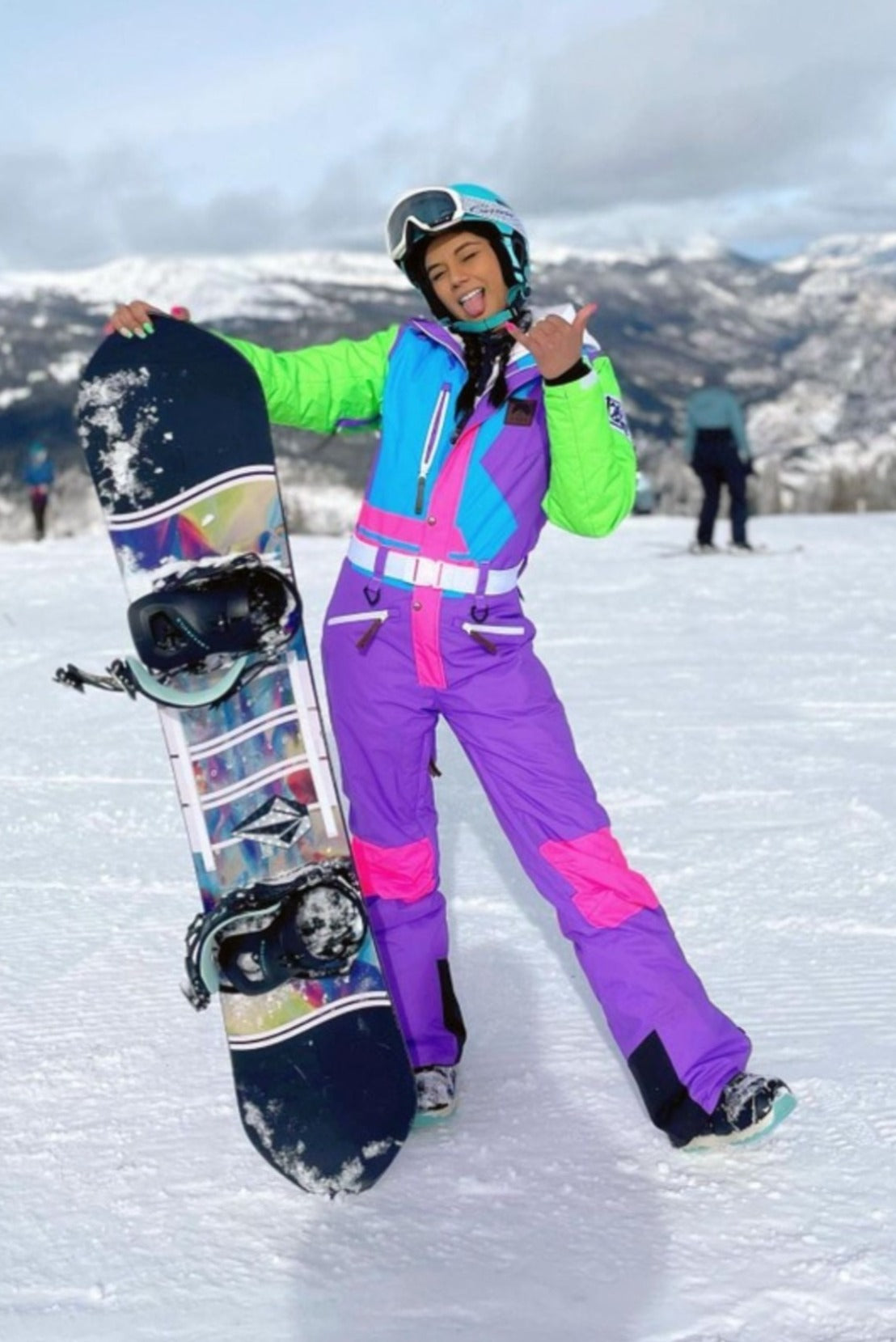 Retro snowboard suit on sale