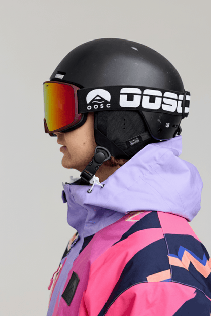 OOSC Vizion Ski & Snowboard Goggles - Black and White