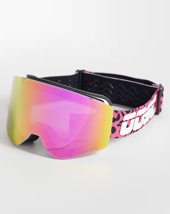 OOSC Boldsight® Ski & Snowboard Goggles - Pink Leopard Print
