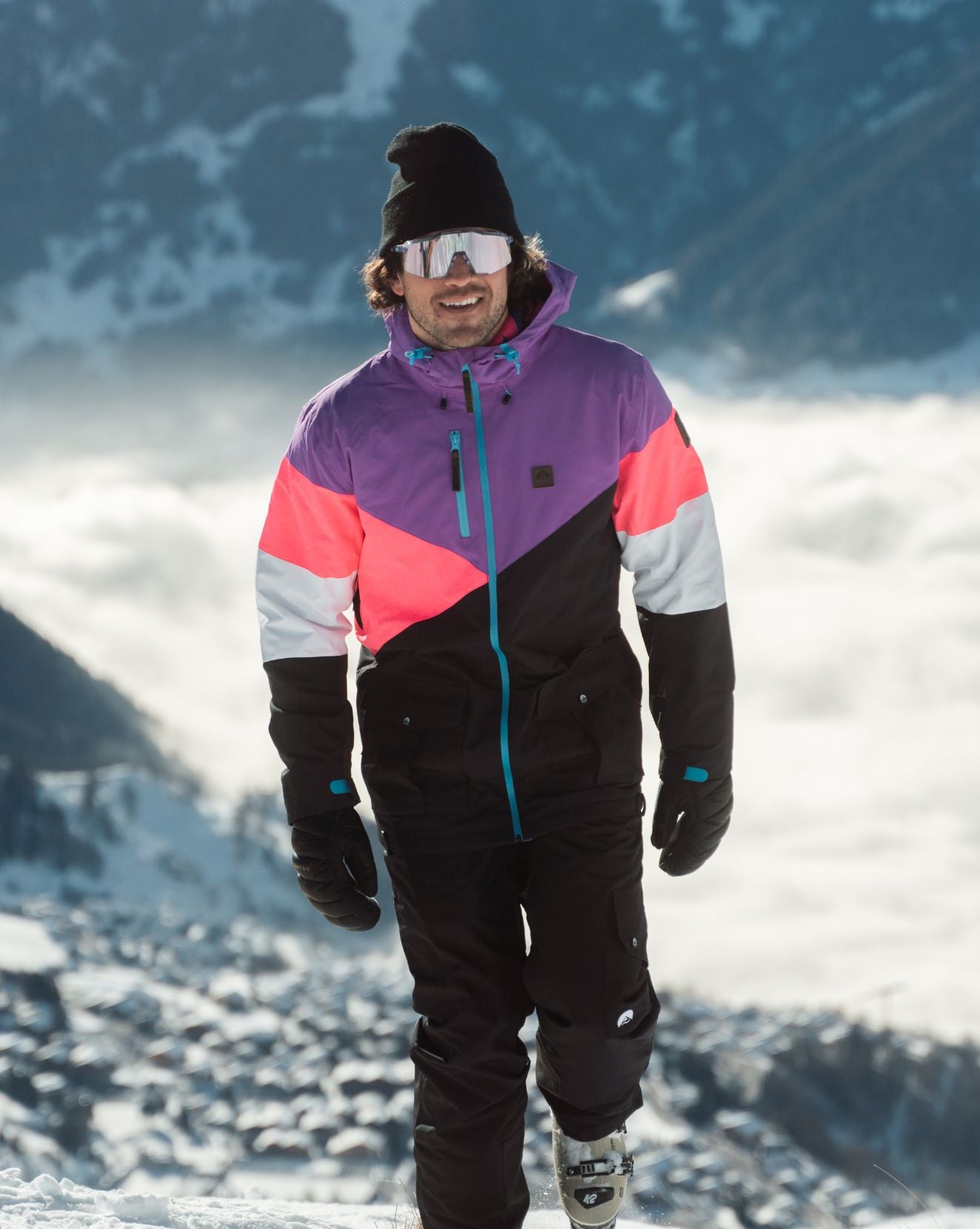 Purple snowboard jacket on sale mens