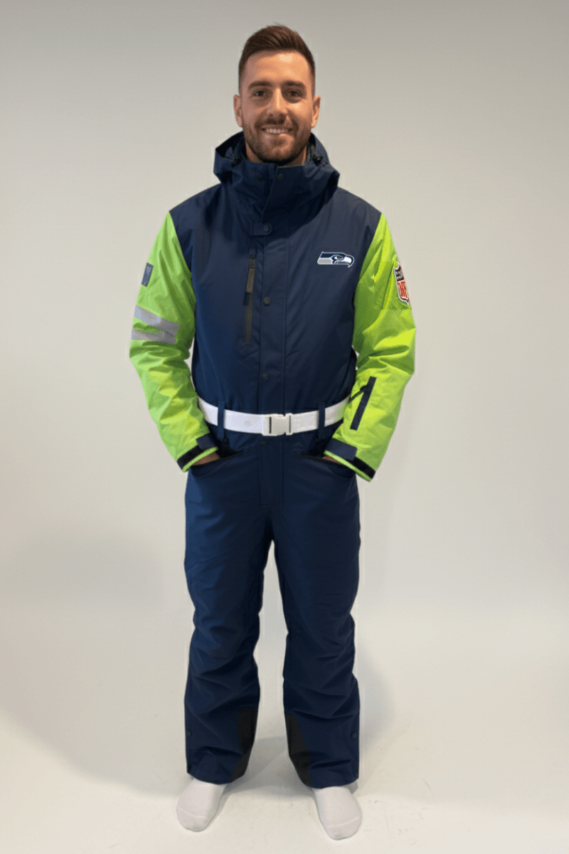 Seattle Seahawks Men's Ski Suit - OOSC Clothing