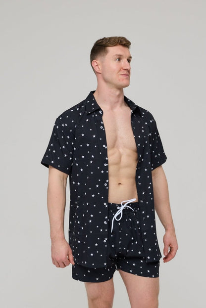 Shining Star Men's Short Sleeve Shirt - OOSC Clothing