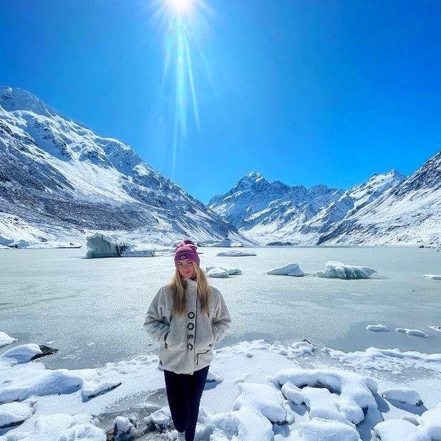 Sherpa Fleece Jacket Cream / Khaki - Women's