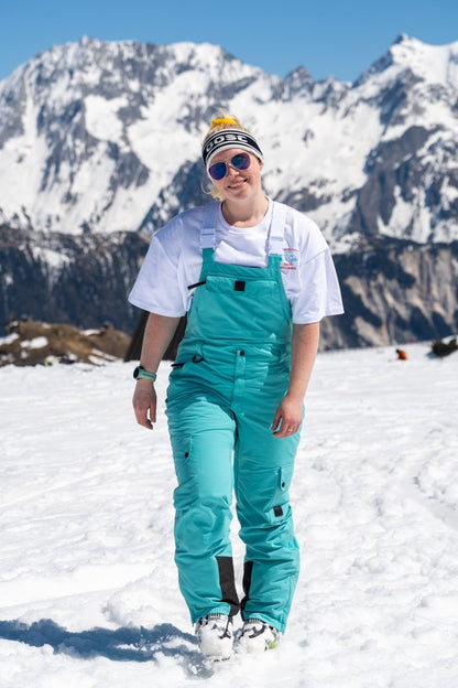 Yeh Girl Bib Pant - Aqua - OOSC Clothing