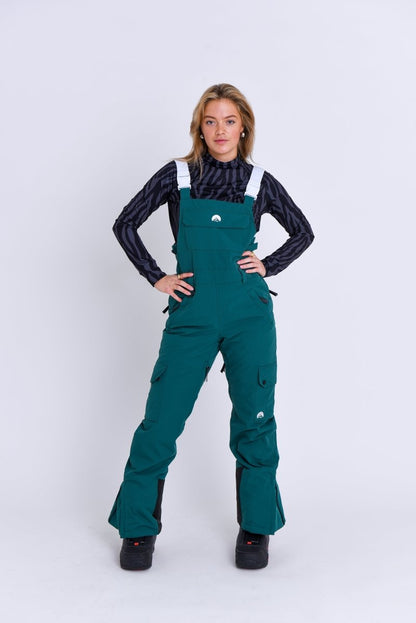 Yeh Girl Bib Pant - Forest Green - OOSC Clothing
