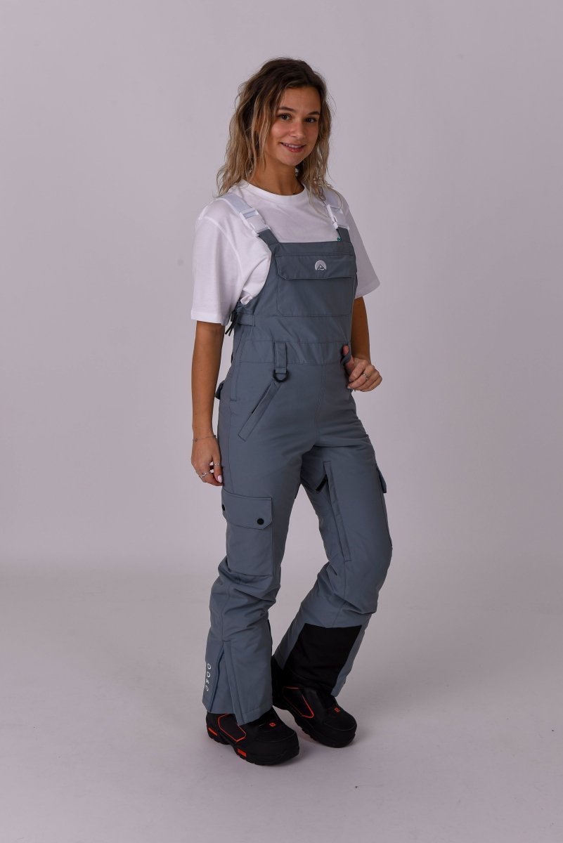 Yeh Girl Bib Pant - Grey - OOSC Clothing