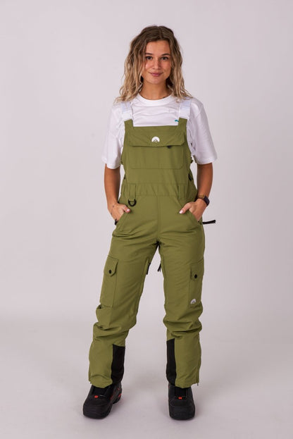 Yeh Girl Bib Pant - Khaki - OOSC Clothing