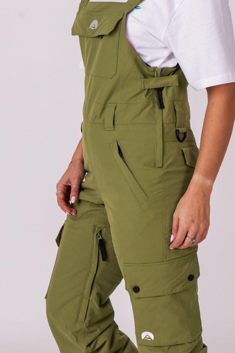 Yeh Girl Bib Pant - Khaki - OOSC Clothing