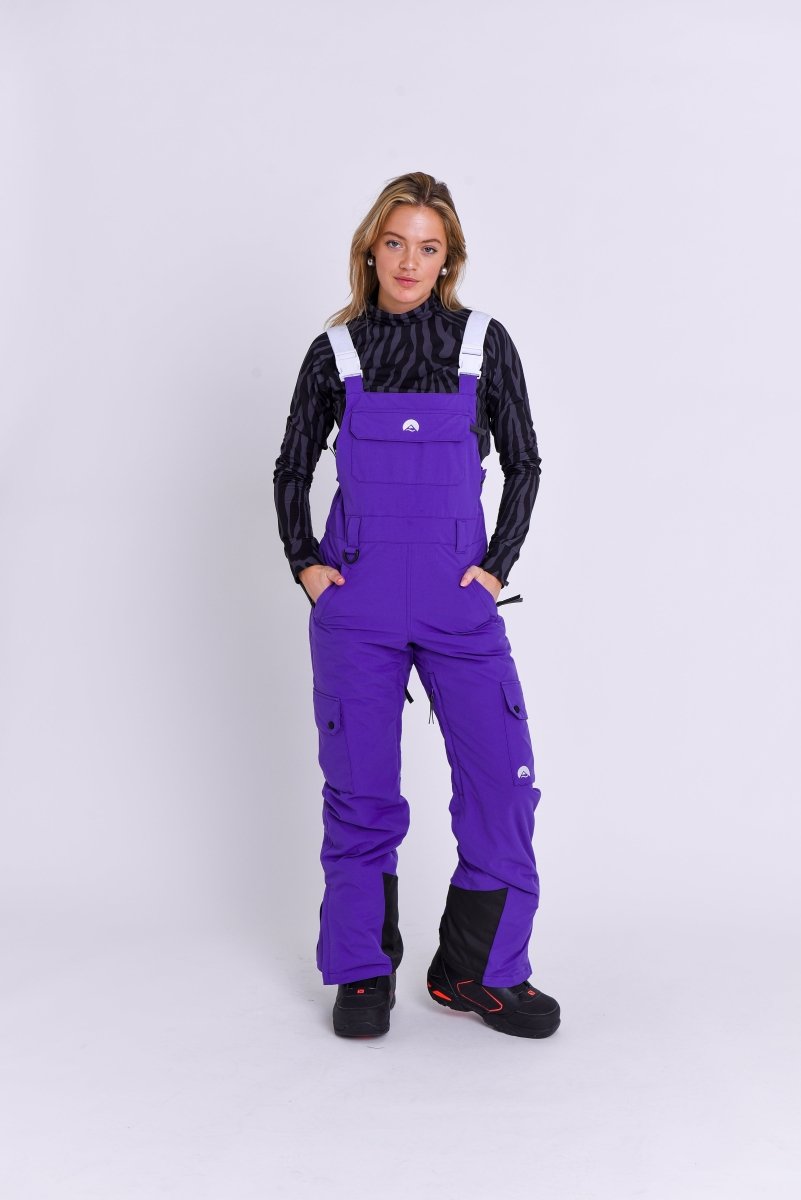 Yeh Girl Bib Pant - Purple - OOSC Clothing