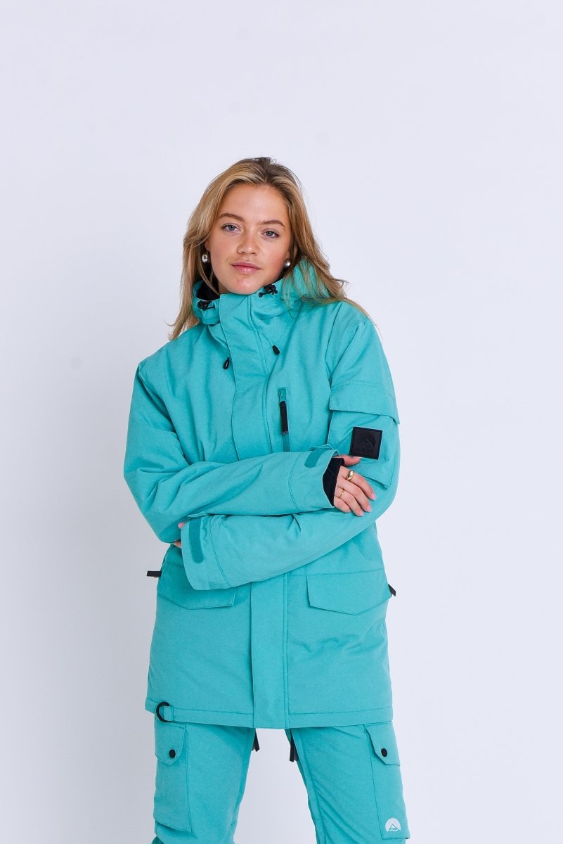 Yeh Girl Ski & Snowboard Jacket - Aqua - OOSC Clothing