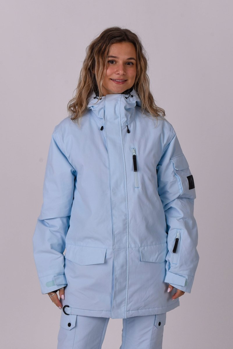 Yeh Girl Ski & Snowboard Jacket - Ice Blue - OOSC Clothing