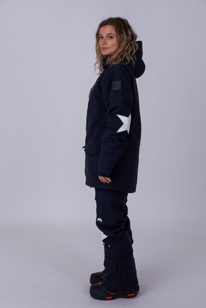 Yeh Girl Ski & Snowboard Jacket - Katie Ormerod Black Stars Signature line - OOSC Clothing