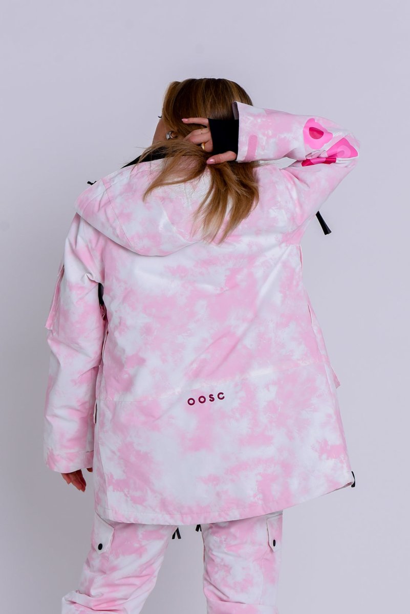 Yeh Girl Ski & Snowboard Jacket - Katie Ormerod Pink Tie Dye Signature line - OOSC Clothing