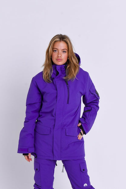 Yeh Girl Ski & Snowboard Jacket - Purple - OOSC Clothing