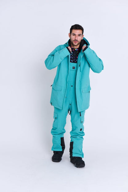 Yeh Man Bib Pant - Aqua - OOSC Clothing