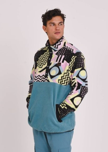 Saved By The Bell Fleece Teal - Men's