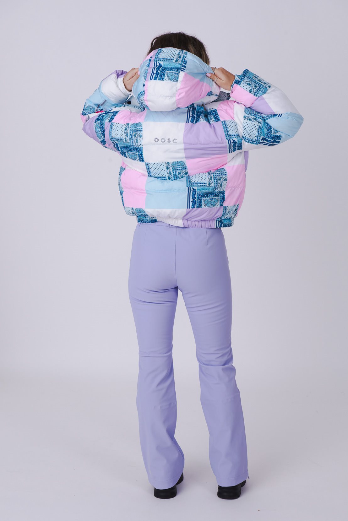 Patchwork Chic Puffer Jacket