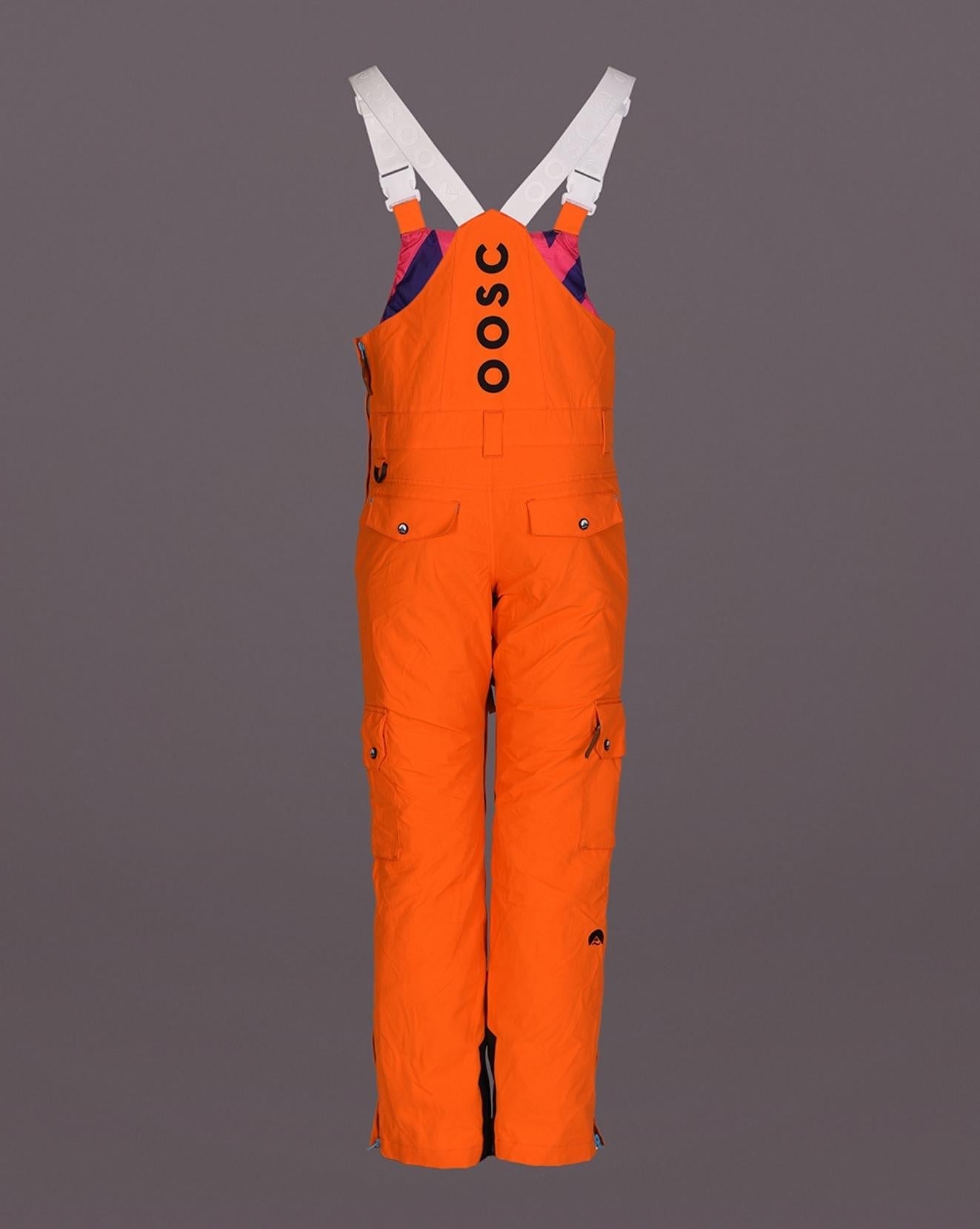 Yeh Man Men's Ski & Snowboard Bib Pant - Orange