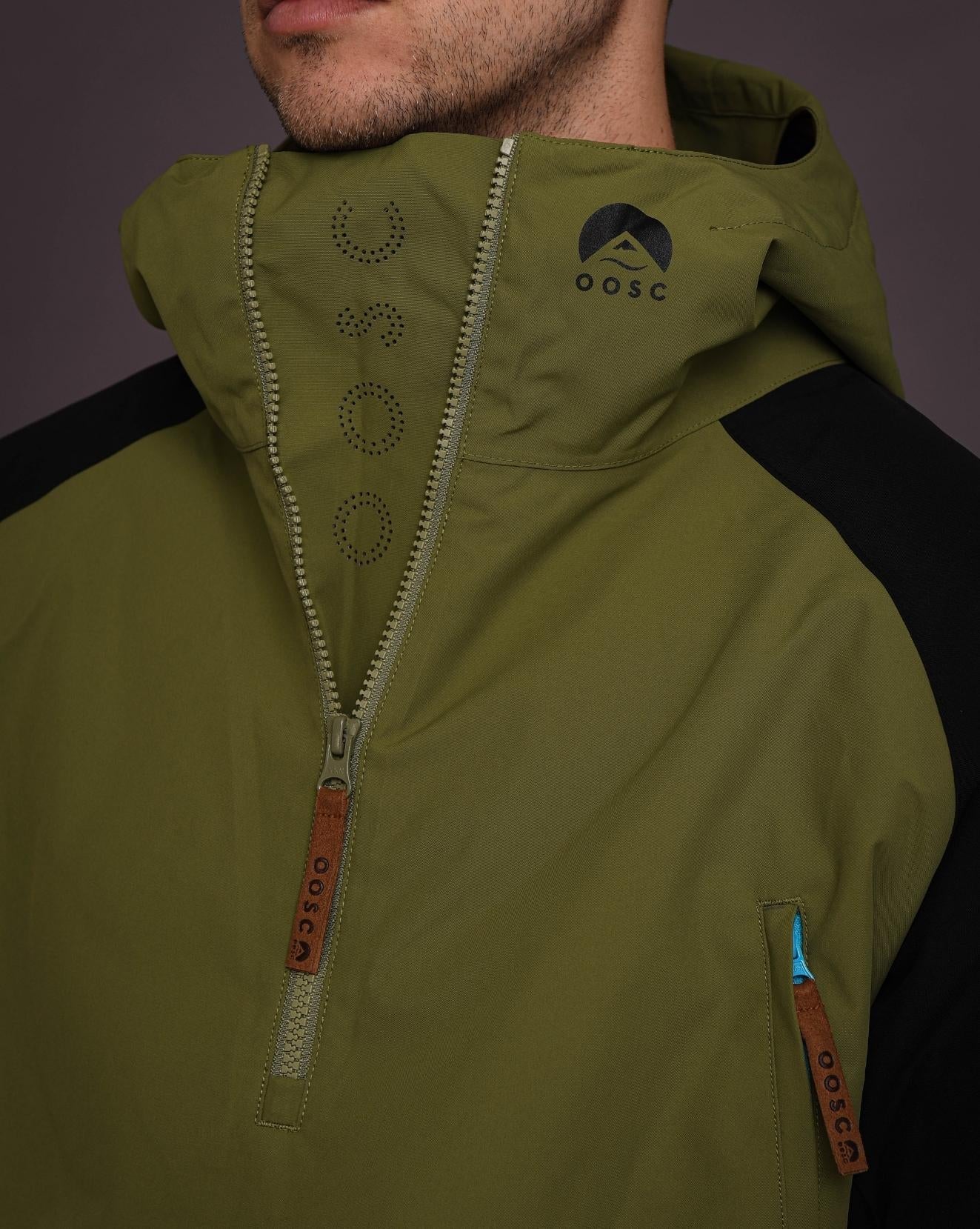 Snow Park Overhead Jacket - Orange & Khaki