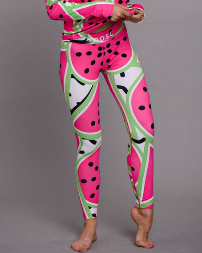 watermelon base layer leggings